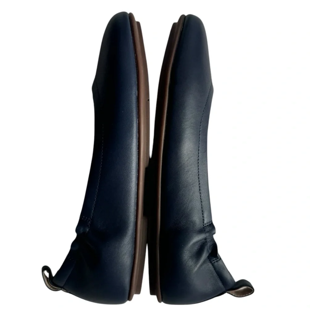 FitFlop Allegro Soft Leather Ballerinas Flat in Midnight Navy | 7 NWT - Picture 6 of 9